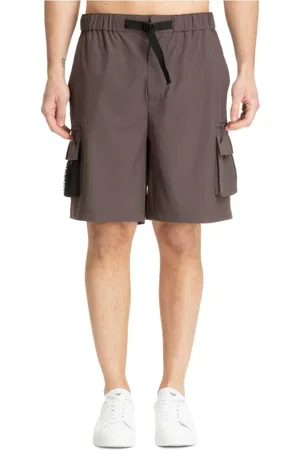 EA7 Shorts, Herr, M, Polyester, Enkla Cargo Shorts med Snap-Button Stängning