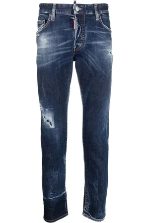 Dsquared2 Jeans, Herr, L, Denim, Stiliga Denim Jeansbyxor