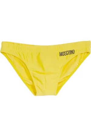 Moschino Badkläder, Herr, XL, Gul Smiley Badshorts