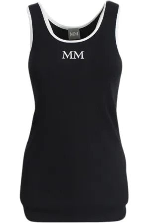Max Mara Topp, Dam, L, Bomull, Bomullstanktopp med rund hals