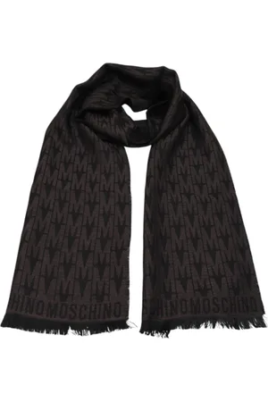 Moschino Accessoarer, Herr, ONE Size, Herr Ull Fransad Halsduk