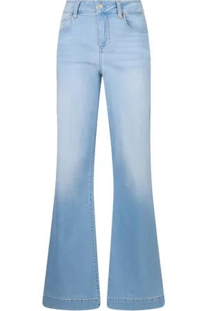 Liu Jo Jeans, Dam, W32, Bomull, Flare Leg Jeans med Metalllogo