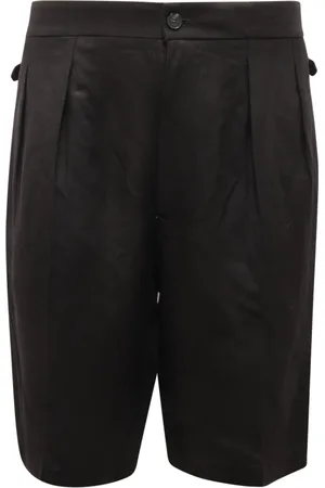 Patrizia Pepe Shorts, Herr, S, Linne, Linne Bermuda Shorts Svart