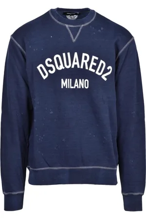 Dsquared2 Stickade tröjor & koftor, Herr, XL, Bomull, Bomullssweatshirt - Modell: Felpa