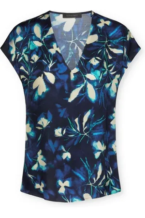 Elena Miro Blusar & Skjortor , Dam, 7Xl, Topp i viskos med blommönster