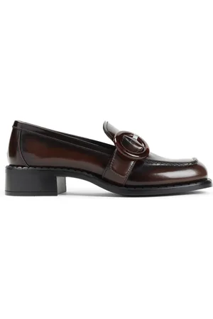 Prada Skor, Dam, 37 EU, Brun Loafer Skor för Kvinnor
