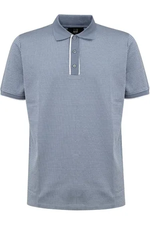 Dunhill Topp, Herr, M, Bomull, Ljusblå Bomullspolotröja