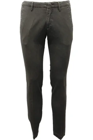 MICHAEL COAL Byxor, Herr, W29, Bomull, Grön Slim Fit Bomullbyxor