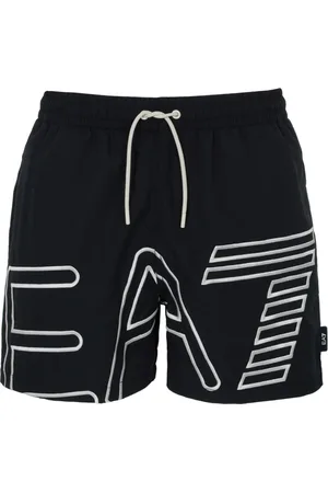 EA7 Badkläder, Herr, M, Svarta Hav Shorts för Män