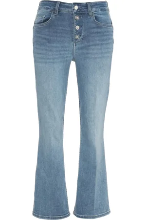 Liu Jo Jeans, Dam, W31, Bomull, Flare Jeans med Juvelknappar