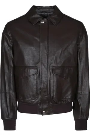 Brunello Cucinelli Jacka, Herr, M, Läder, Aviatore Läderjackor