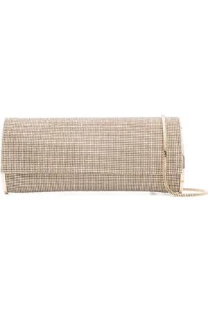 BENEDETTA BRUZZICHES Väska, Dam, ONE Size, Kristall Mesh Axelväska Sand