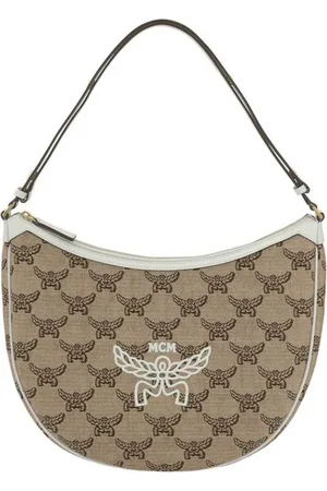 MCM Väska, Dam, ONE Size, Raffia Moon Axelväska med Dragkedja