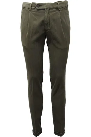 MICHAEL COAL Byxor, Herr, W30, Bomull, Gröna Slim Fit Byxor Mc-Frederick