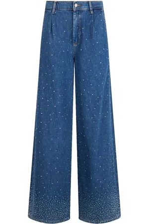 Liu Jo Jeans, Dam, W30, Denim, Flare jeans med lysande strass