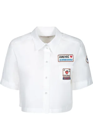 ALESSANDRO ENRIQUEZ Blusar & Skjortor , Dam, S, Bomull, Vit T-shirt Polo Elegant Bekväm Stil