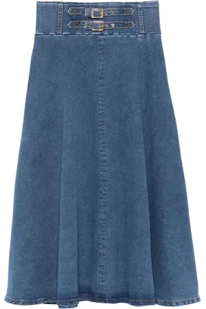 Liu Jo Kjol, Dam, S, Denim, Denim Klocka Kjol