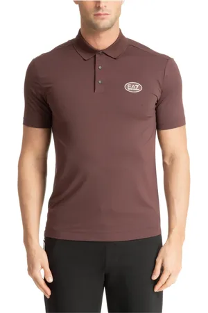 EA7 Topp, Herr, M, Polo shirt med tryckknappar och logotyp
