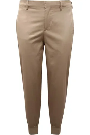 Neil Barrett Byxor, Herr, L, Bomull, Slim Low Rise Rib Cuff Byxor