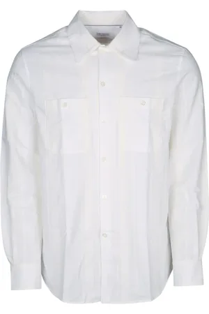 Brunello Cucinelli Skjorta, Herr, M, Bomull, Stilfull Skjortkollektion