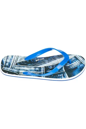 Roberto Cavalli Skor, Herr, 46 EU, Ljusblå EVA Sandal för Män