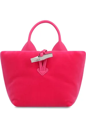 Longchamp Väska, Dam, ONE Size, Läder, Sammet Axelväska med Läderdetaljer