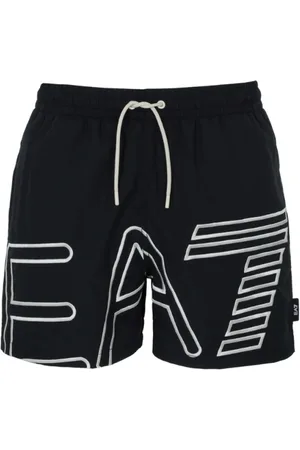 EA7 Shorts, Herr, S, Läder, Svart havskläder för män