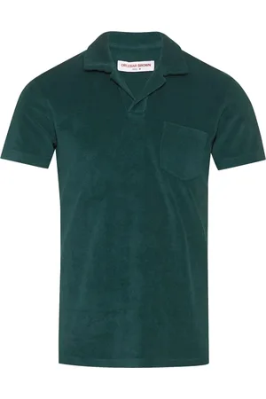Orlebar Brown Topp, Herr, XL, Bomull, Bomull Polo Skjorta, Knappfri, Tillverkad i Portugal