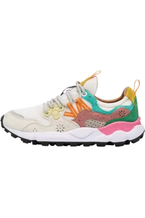 Flower Mountain Skor, Dam, 40 EU, Mocka, Multifärgad Mocka Trekking Sneakers