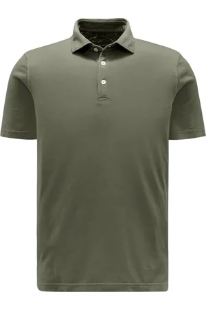FEDELI Topp, Herr, 2Xl, Bomull, Ekologisk Giza kortärmad polo grön