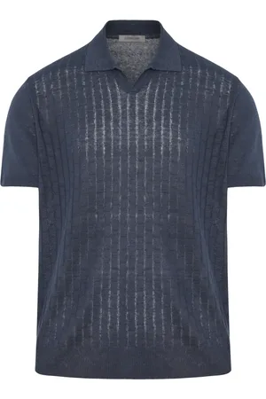 corneliani Topp, Herr, XL, Linne, Räfflad Linne Polotröja