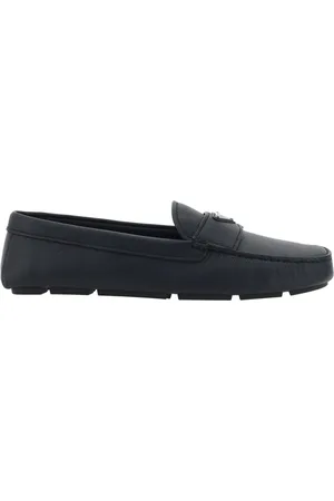 Prada Skor, Herr, 40 EU, Läder, Läderloafers med Gummisula