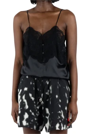 DRIES VAN NOTEN Topp, Dam, M, Svart Silkeblus