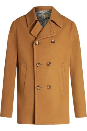 Etro Kappa, Herr, M, Paisley Peacoat Camel