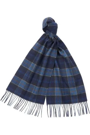 Barbour Accessoarer, Herr, ONE Size, Rutig Fransad Ullsjal