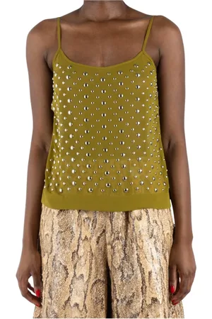 DRIES VAN NOTEN Topp, Dam, L, Olivgrön Topp