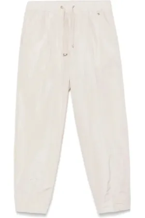 HERNO Byxor, Dam, M, Polyester, Breda Benbyxor med Elastisk Midja