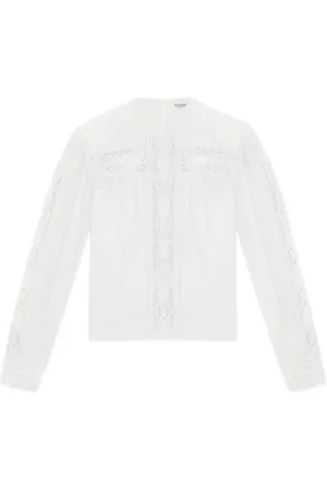 Isabel Marant Blusar & Skjortor , Dam, XS, Bomull, Naturlig elegans linne bomullsblus
