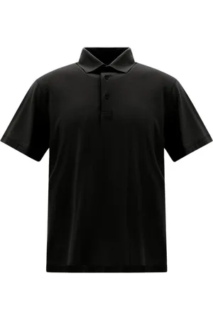HERNO Topp, Herr, XL, Bomull, Jersey Crepe Polo Shirt