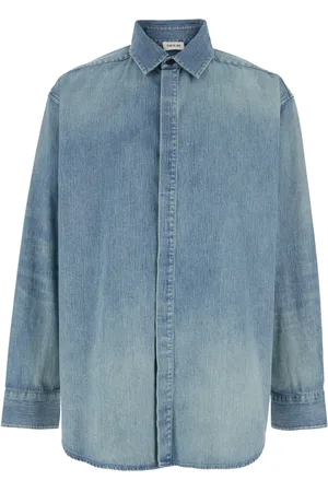 FEAR OF GOD Skjorta, Herr, L, Denim, Denim Button Up Skjorta