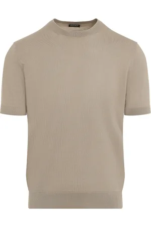 Ermenegildo Zegna Stickade tröjor & koftor, Herr, M, Kortärmad Rund Hals T-shirt