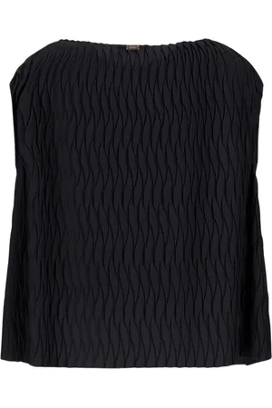 HERNO Topp, Dam, M, Polyester, Tanktopp med Skrynklat Effekt
