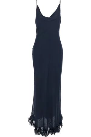 ROTATE Klänning, Dam, M, Polyester, Chiffon Ruffle Slip Klänning