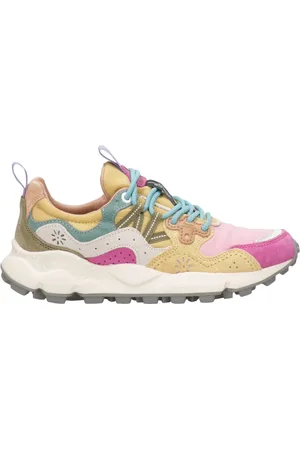 Flower Mountain Skor, Dam, 36 EU, Mocka, Sneakers med korkinnersula och logotyp