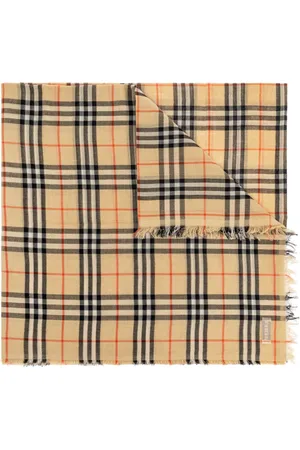 Burberry Accessoarer, unisex, ONE Size, Bomull, Halsduk med rutmönster