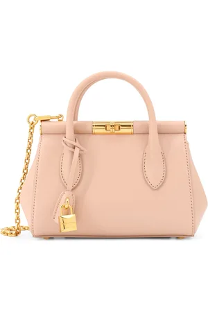 Dolce & Gabbana Väska, Dam, ONE Size, Läder, Rosa väskor med avtagbar axelrem