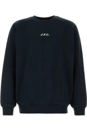 A.P.C. Sweatshirts & Hoodies, Herr, S, Bomull, Midnight Stretch Cotton Sweatshirt