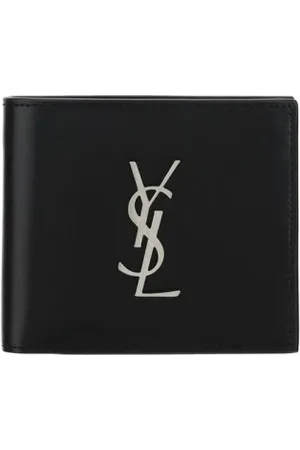Saint Laurent Accessoarer, Herr, ONE Size, Läder, Svart Läder Logopung