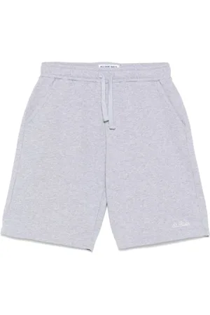 MC2 SAINT BARTH Shorts, Herr, XL, Läder, Zen Grå Elastisk Midje Shorts