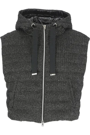 HERNO Jacka, Dam, S, Svart Husky Huva Jacka med Lurex